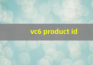 vc6 product id